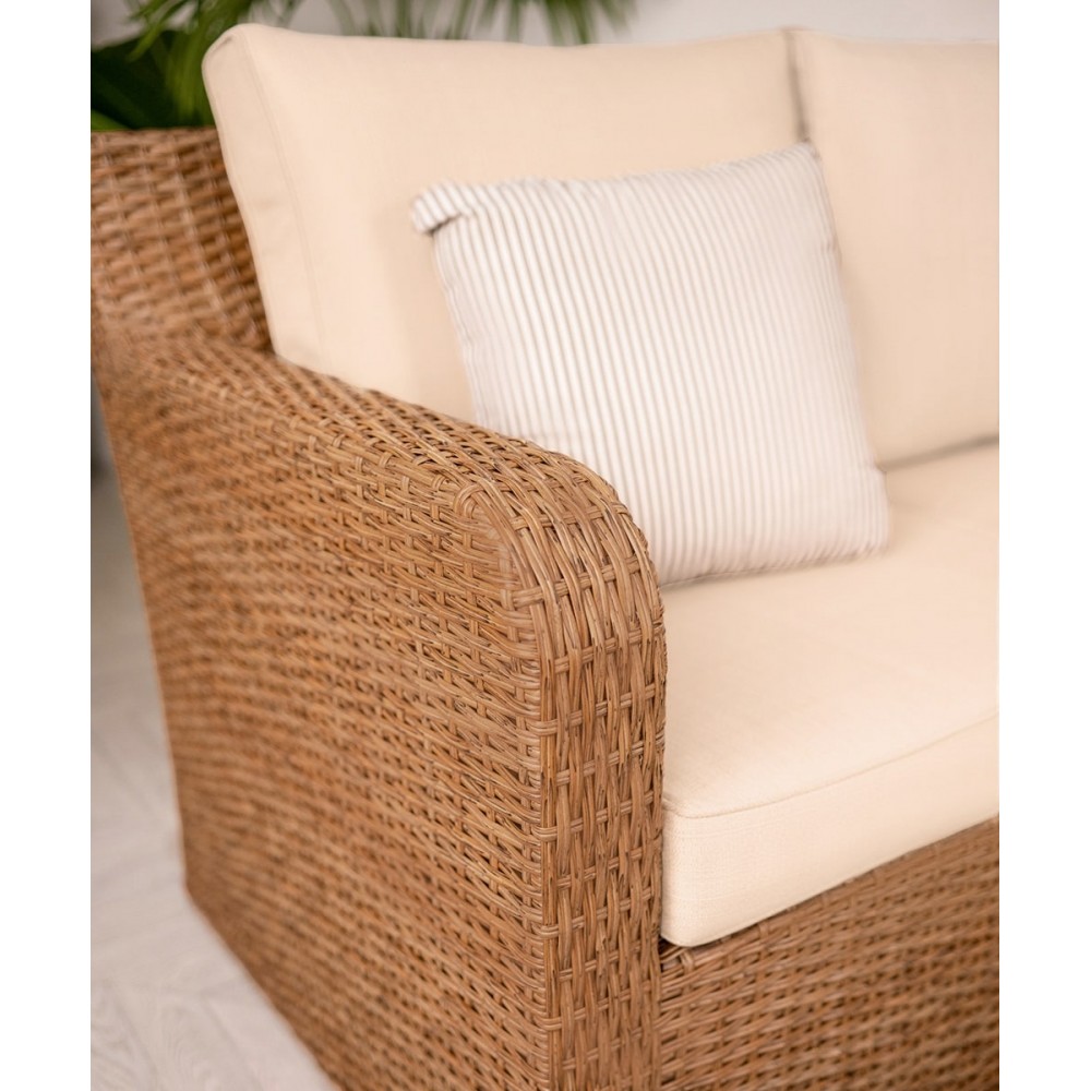 Комплект мебели из искусственного ротанга Адель Премиум (цвет: пшеничный) (подушки: бежевые)