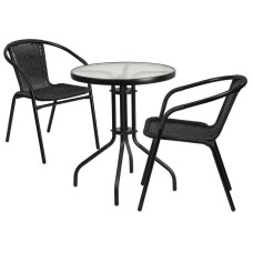 Комплект мебели Асоль LRC03/LRT02-D60 Black (2+1)