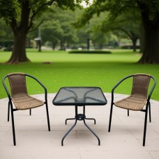 Комплект мебели Асоль LRC-02/LRT03-60x60 Light Brown (2+1)