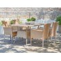Комплект плетеной мебели AM-196/T196 Beige 4Pcs (4+1)