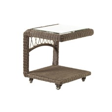 CHELSEA Стол боковой на роликах шоколад