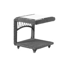 CHELSEA Стол боковой на роликах Серый