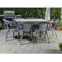 Комплект DECO 6 PLUS: стол 150×90 см + 6 кресел — до 6 персон