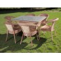 Комплект DECO 6 PLUS: стол 150×90 см + 6 кресел — до 6 персон