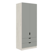 Шкаф Юниор-4 (800), Шарли Бриз, Дуб Крафт Белый