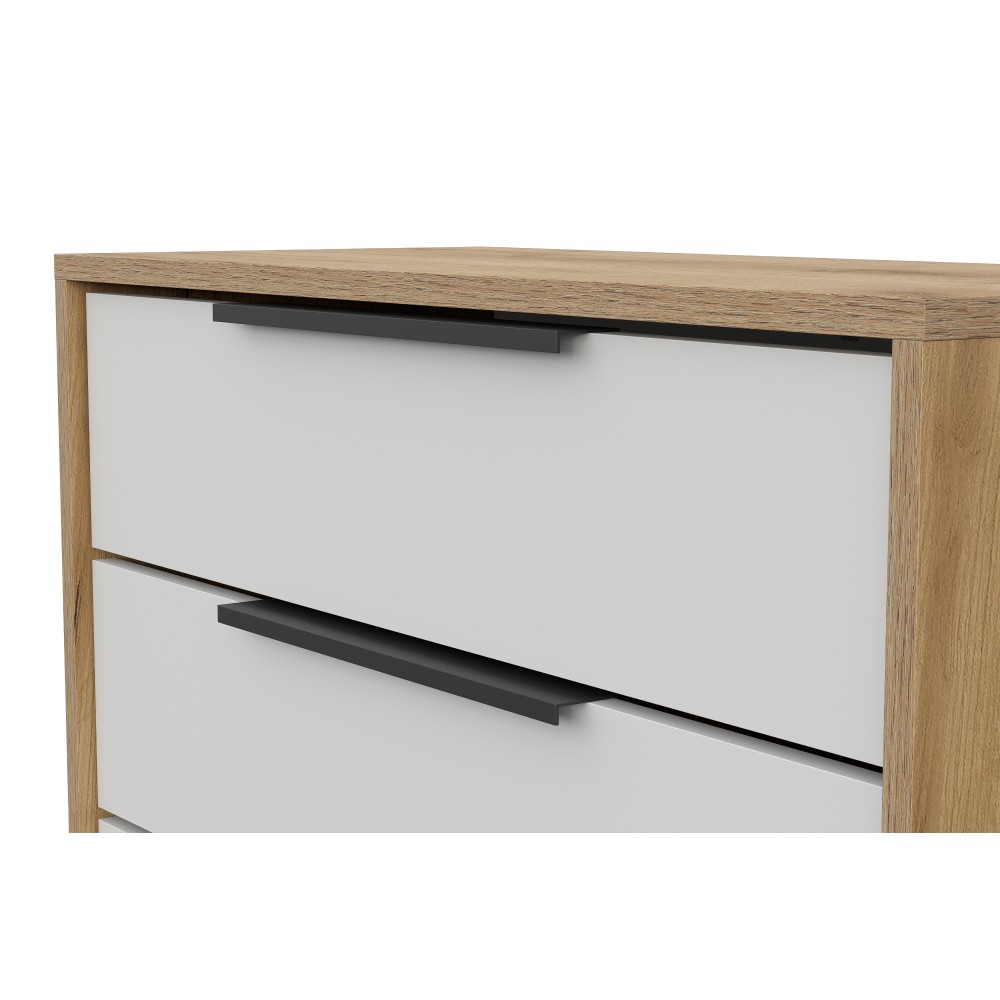 Комод "КМ 17" (Крафт Золотой/Белый Aqua)