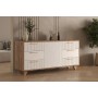 Ньёрд Комод Н 1500.7 Дуб Самдал / Белый софт матовый