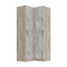 Шкаф угловой Вегас, Графит серый, Камень серый Шкаф угловой Вегас, Графит серый, Камень серый