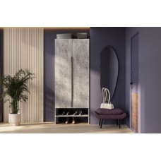 Модульная система "Бали" Шкаф (с обувницей) Цемент светлый