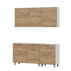 Готовая кухня Лаванда (без столешницы), Дуб золотой Готовая кухня Лаванда (без столешницы), Дуб золотой