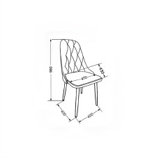 Стул "Граф" белый матовый Томми 02 бежевый