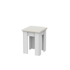 Табурет №1, Белый