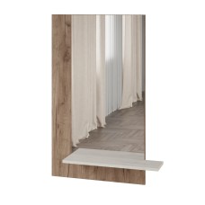 Зеркало Модена МЗ-20 Дуб крафт табачный/Дуб крафт белый