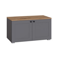 Тумба Остин 13.257, Серый графит, Дуб золотой крафт