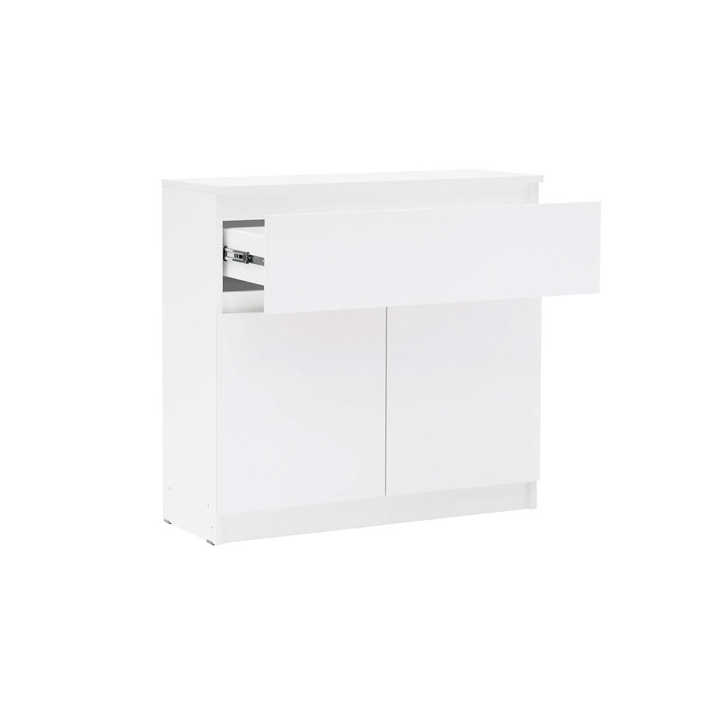 Комод Челси 800 (1 ящик 2 двери), Белый глянец холодный, Белый Комод Челси 800 (1 ящик 2 двери), Белый глянец холодный, Белый