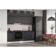 КГ Модус 210 Графит (со столешницей, черный, 26) в.23