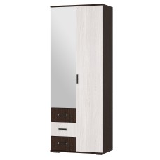 Шкаф двухдверный Белла, венге/ясень белый Шкаф двухдверный Белла, венге/ясень белый