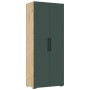 Шкаф двухстворчатый Флэш (900), Браш Мени Грин, Дуб крафт