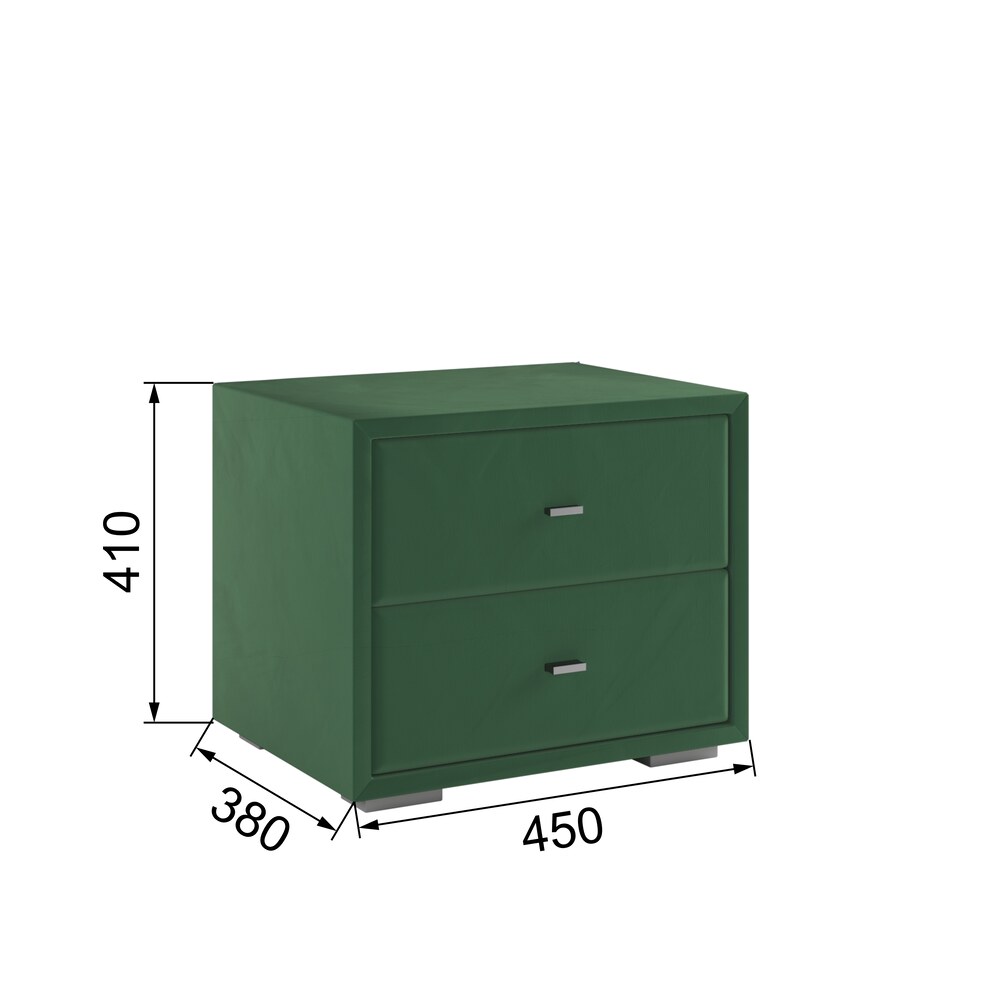 Тумба прикроватная интерьерная, Изумруд Тумба прикроватная интерьерная, Изумруд