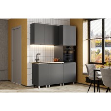 Модульная кухня Денвер 1,6 м, Графит