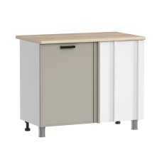 МК Аленушка НПУ 1000 Магнолия Керамика,скоба черный (со столешницей)