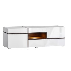 Тумба ТВ Мадера, Белый глянец холодный