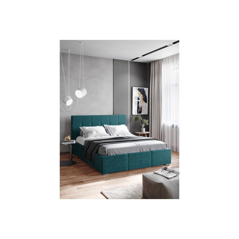 Кровать с ортопедическим основанием Рио 180х200, Бирюза