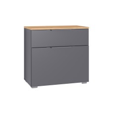 Тумба для обуви Октава 16.127, Серый графит, Дуб золотой