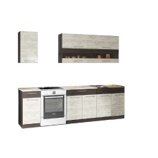 Кухонный гарнитур Маша 2.0 м, дуб крафт белый