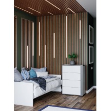 Комплект декоративных реек 30х22, орех шоколадный Комплект декоративных реек 30х22, орех шоколадный