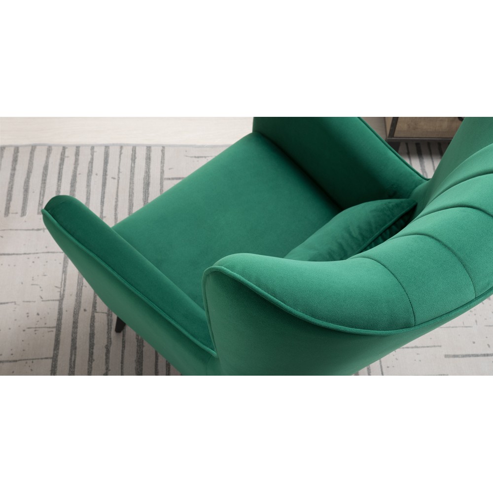 Кресло для отдыха Феличе, Темно-зеленый Кресло для отдыха Феличе, Темно-зеленый