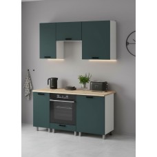 МК Аленушка 1,6м в.5 Лаванда Изумруд,скоба черный,сонома