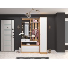 Прихожая Ямайка. Комплект 1, дуб крафт/белый Прихожая Ямайка. Комплект 1, дуб крафт/белый