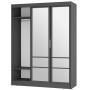 Шкаф-купе Симпл ШКК-06, графит