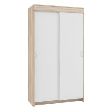 Шкаф-купе Бассо 1 м, дуб сонома/белый