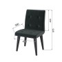 Стул Лилу, Черный, Шоколад