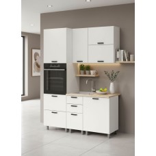 МК Аленушка 1,6м ПД 2 Лаванда Молочный,скоба черный,сонома