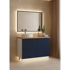 ВГ 1200 Ежевика/Белый гладкий Арника РМ (со столешницей) в.2