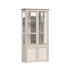 Шкаф-стекло Парма, Сандал светлый