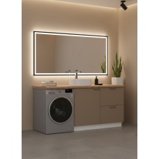 ВГ 1850 Крем/Белый гладкий Арника РМ (со столешницей) в.1