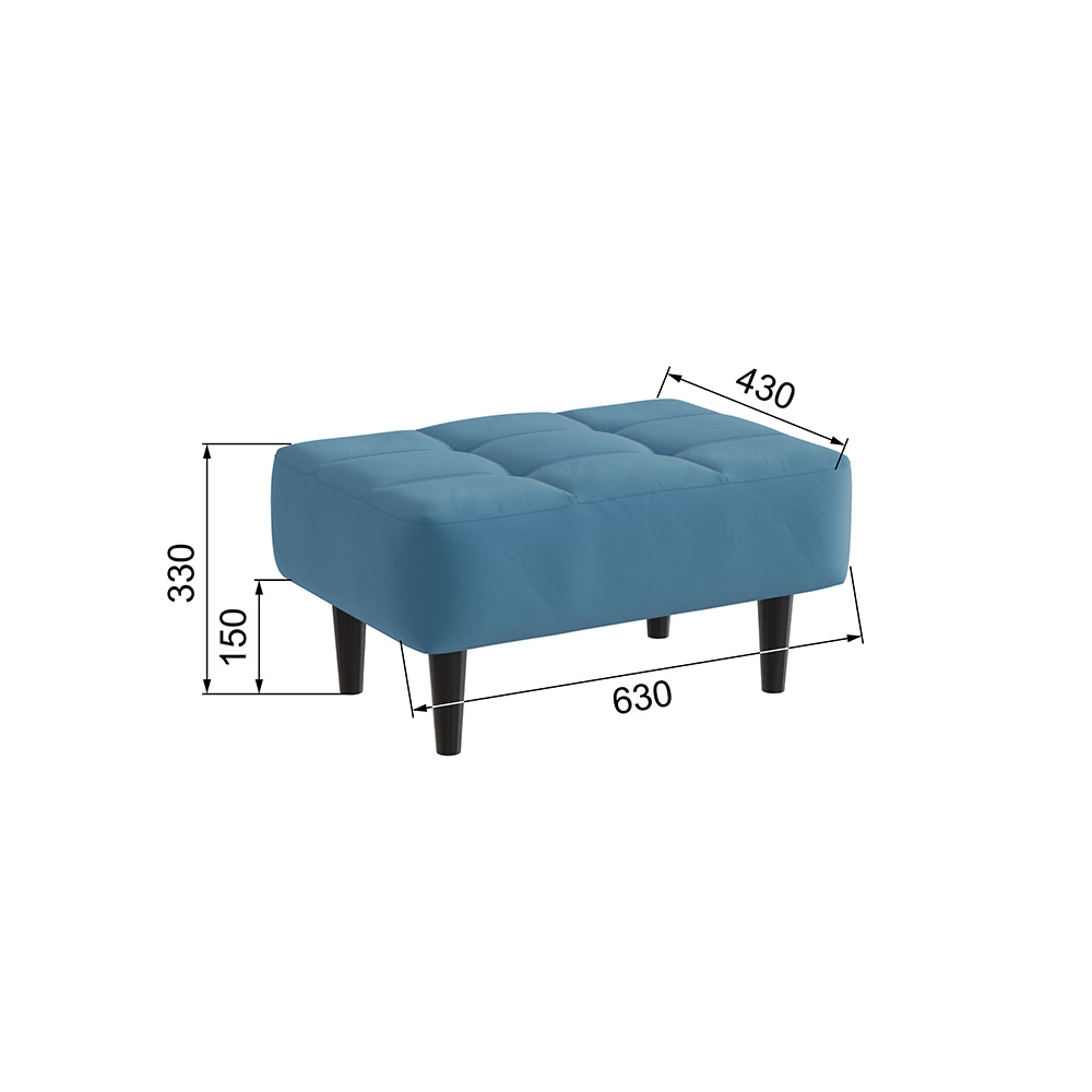 Пуф Корк, Светло-голубой Пуф Корк, Светло-голубой