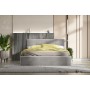 Кровать с основанием двойная №4, Серый