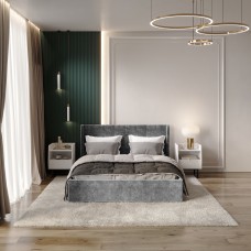 Кровать с подъемным механизмом Версаль КР-13 (1,4м), Грифельный Кровать с подъемным механизмом Версаль КР-13 (1,4м), Грифельный