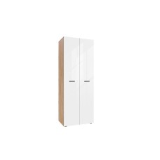 Шкаф двухстворчатый Нэнси New, Белый глянец холодный, Сонома Шкаф двухстворчатый Нэнси New, Белый глянец холодный, Сонома