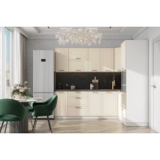 КГ Угловой Вектор 240*100 Магнолия (со столешницей, черный, 26) в.28