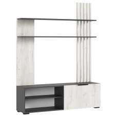 Гостиная Роджинамиф, Дуб крафт белый, Графит