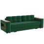 Диван раскладной Доро, изумруд/мдф дуб канадский