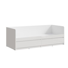 Кровать детская Челси 0,8м, Белый глянец холодный, Белый