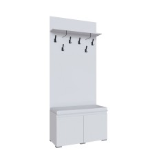 Тумба с вешалкой Плейона, белый Тумба с вешалкой Плейона, белый