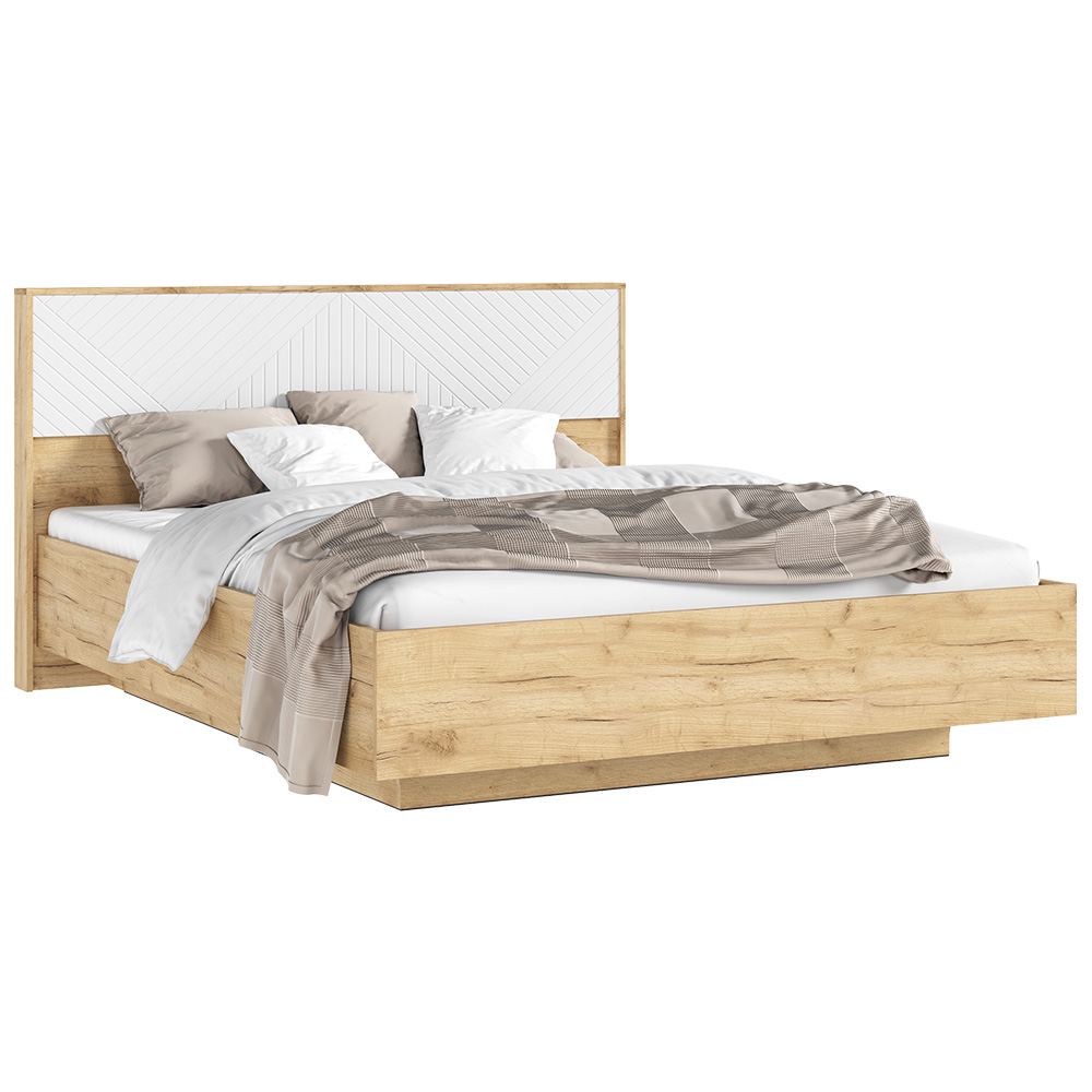 Кровать парящая с подъемным механизмом Флэш 1,6 м, Браш Вайт, Дуб Крафт Кровать парящая с подъемным механизмом Флэш 1,6 м, Браш Вайт, Дуб Крафт